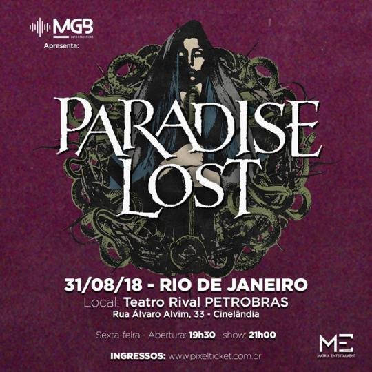 31/08 ▪ Paradise Lost em turnê do disco “Medusa”