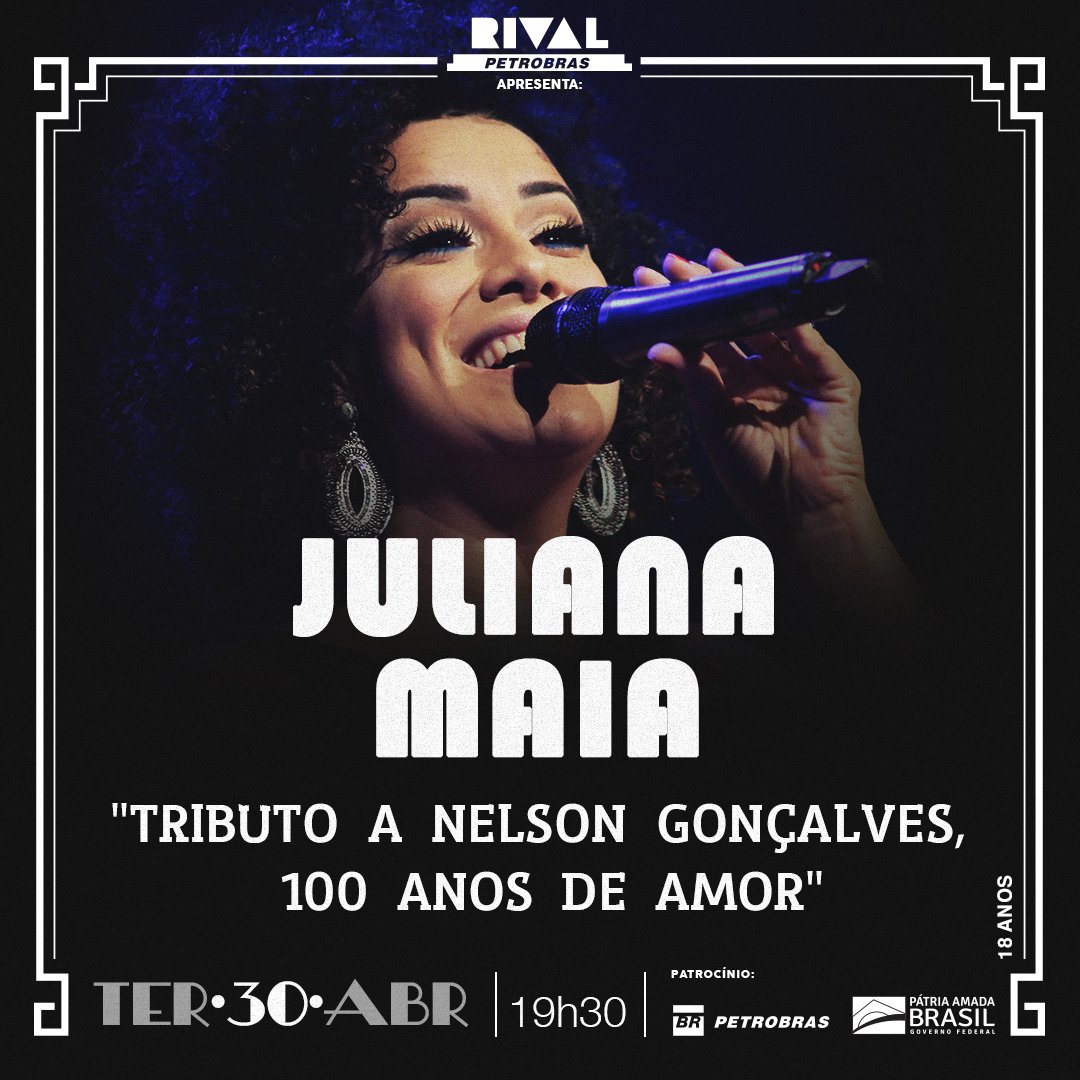 30/04 ~ Juliana Maia em “Tributo a Nelson Gonçalves, 100 anos de amor”