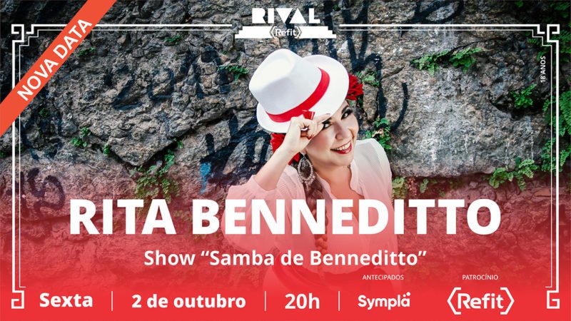 2 de outubro ~ Rita Benneditto no show “Samba de Benneditto”