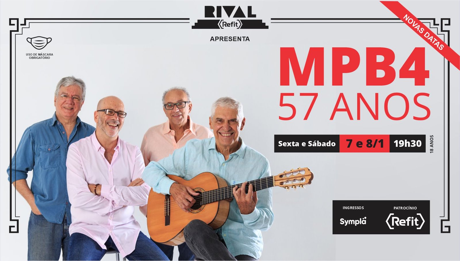 MPB4 – 57 anos – Novas datas