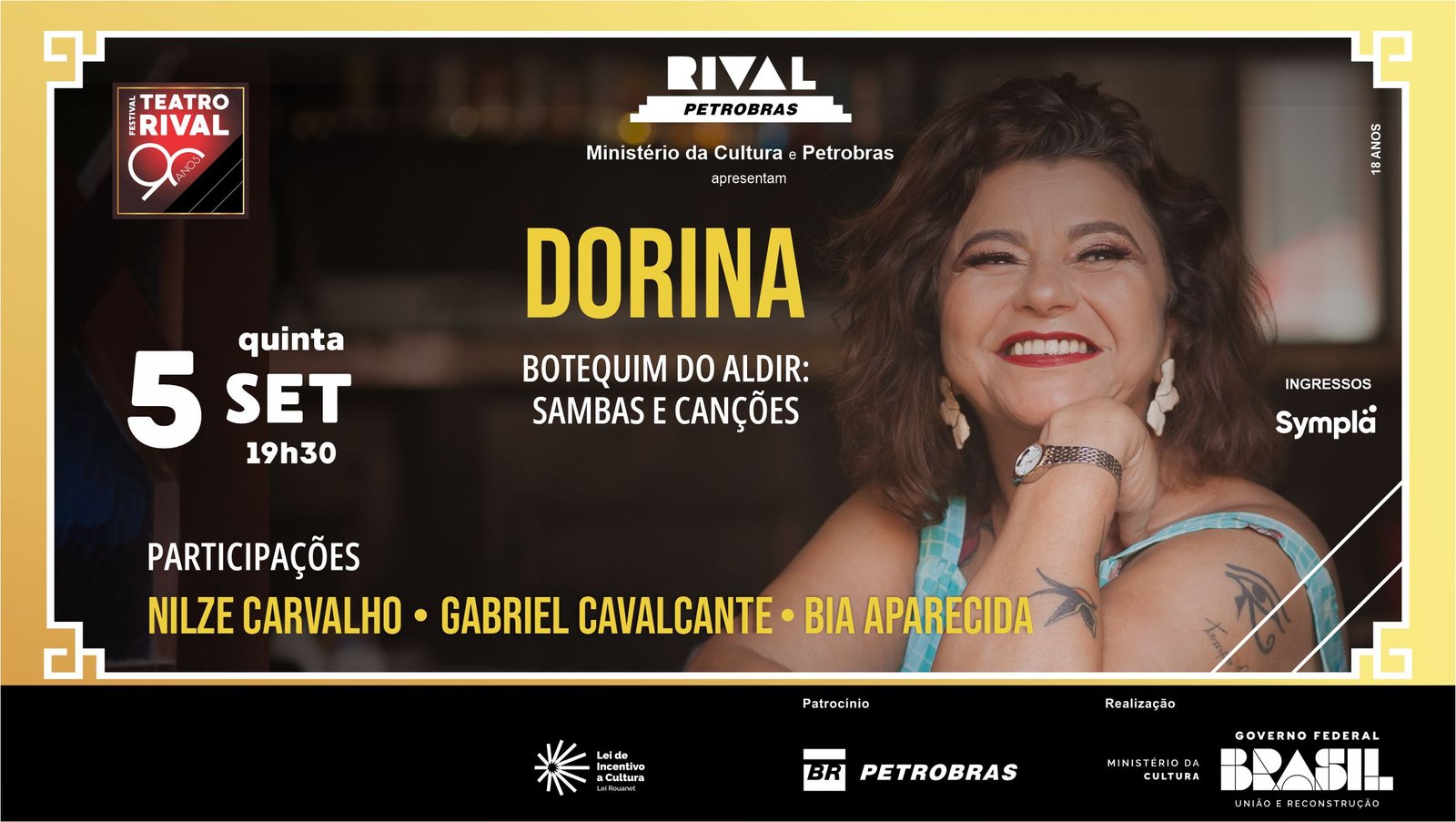 Dorina apresenta “Botequim do Aldir: sambas e canções”