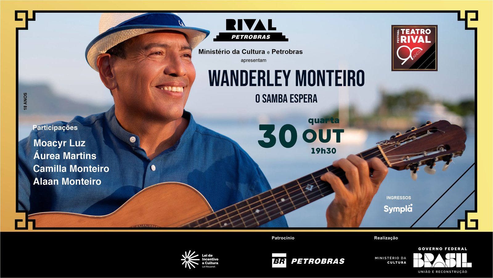 Wanderley Monteiro no show “O samba espera”