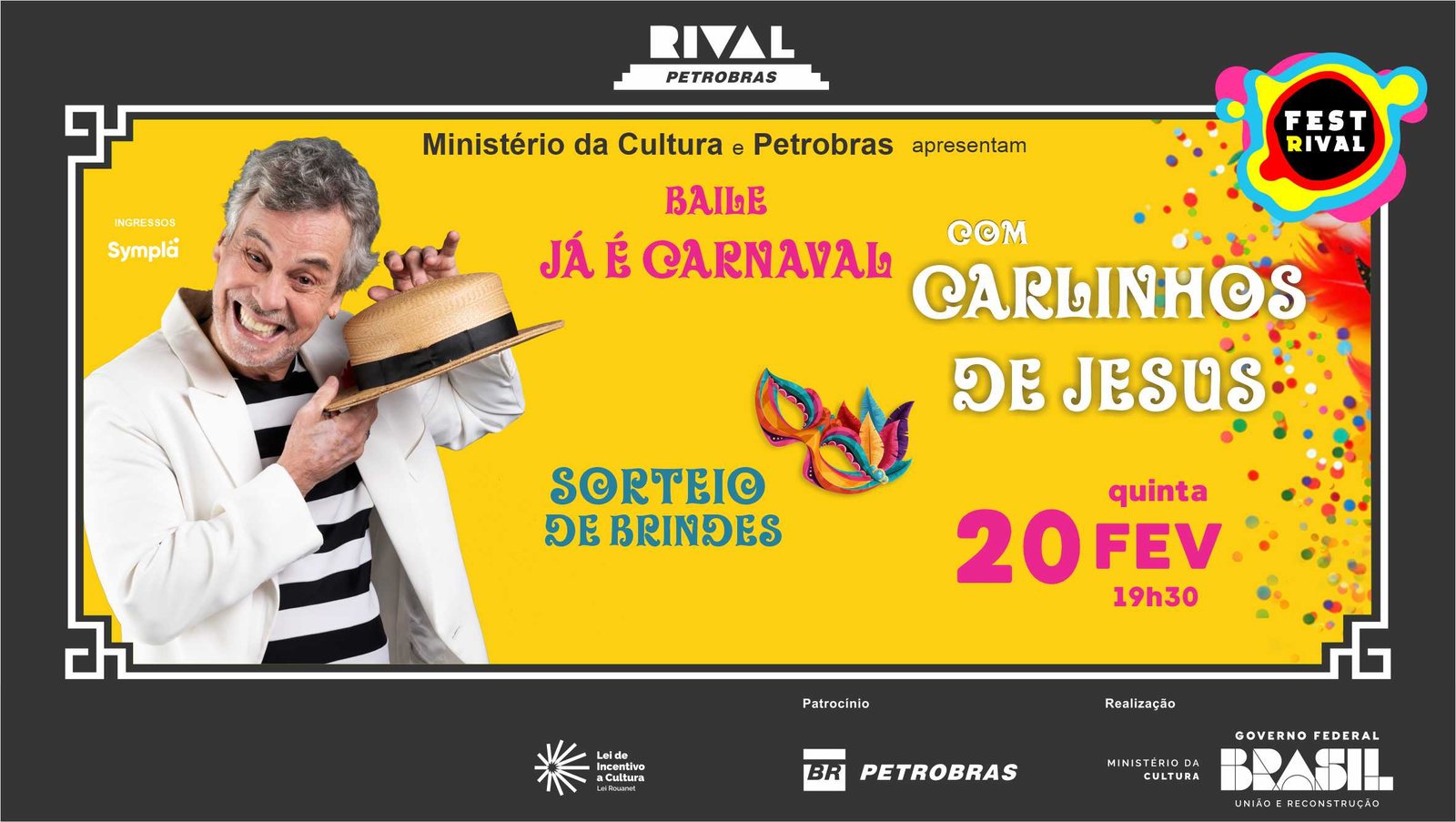 Baile “Já é carnaval” com Carlinhos de Jesus