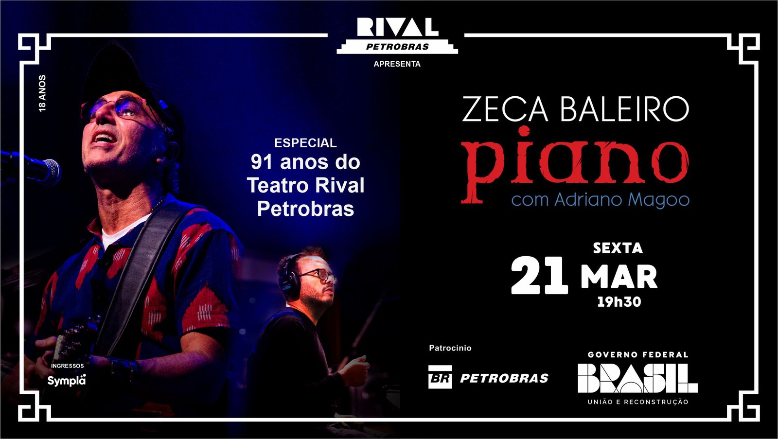 Zeca Baleiro em “Piano”