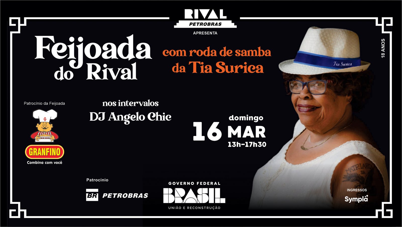 Feijoada do Rival com roda de samba da Tia Surica