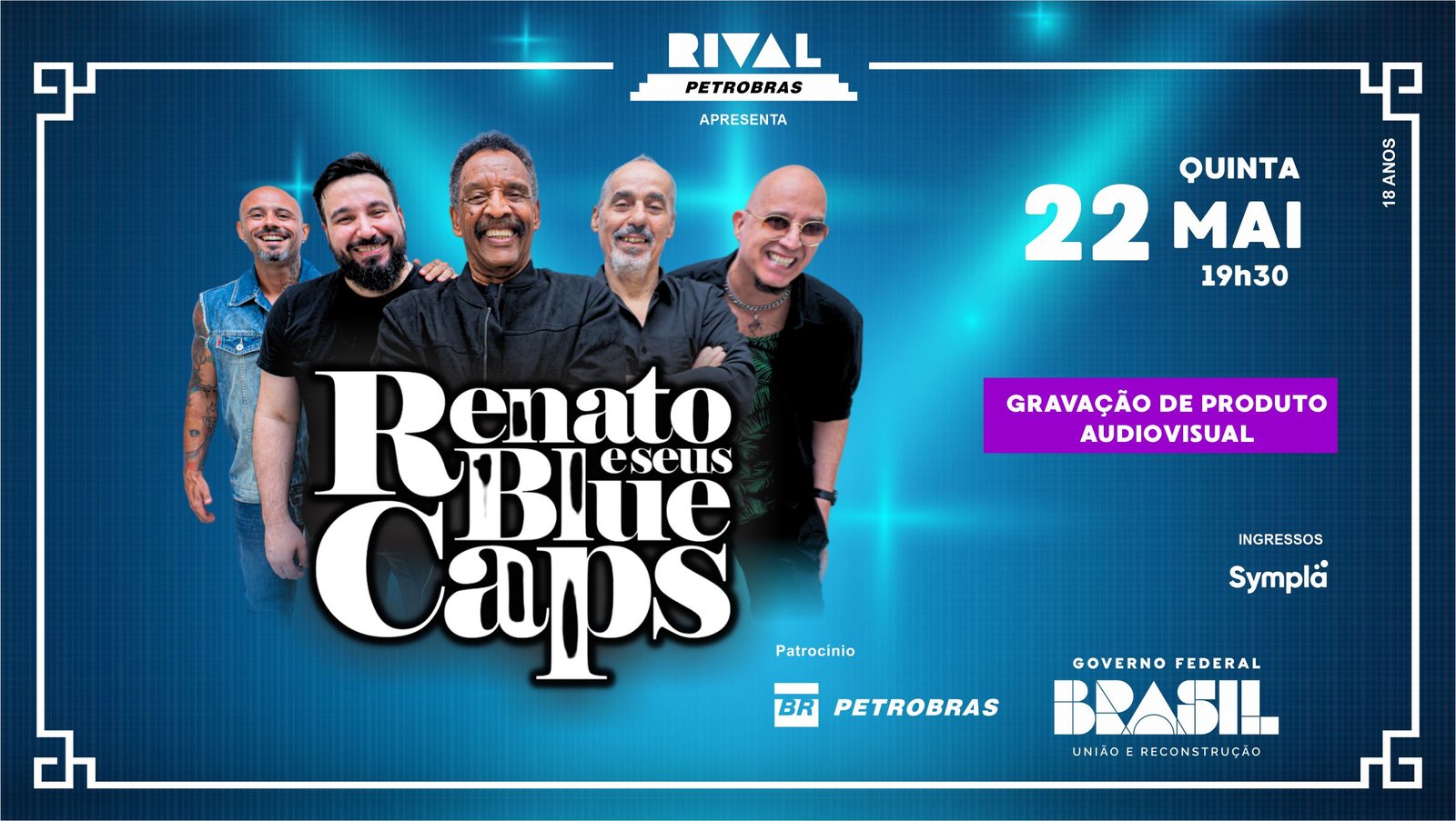 Renato e Seus Blue Caps – gravação de produto audiovisual