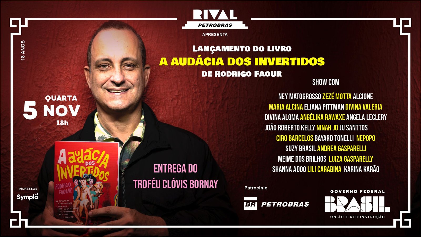 LANÇAMENTO DO LIVRO “A AUDÁCIA DOS INVERTIDOS”, DE RODRIGO FAOUR