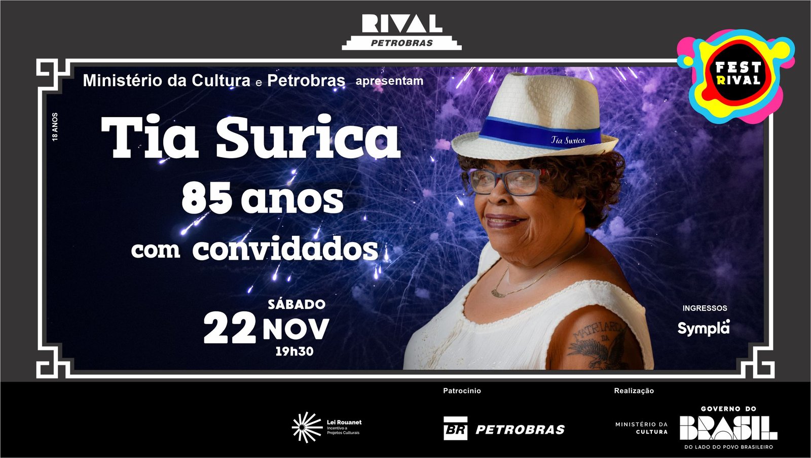 Tia Surica 85 anos com convidados
